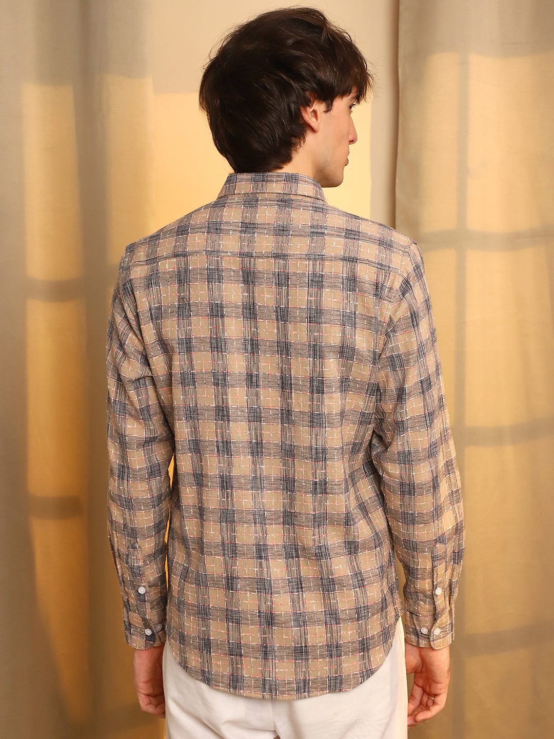 Heathered-Buffalo Check Shirt