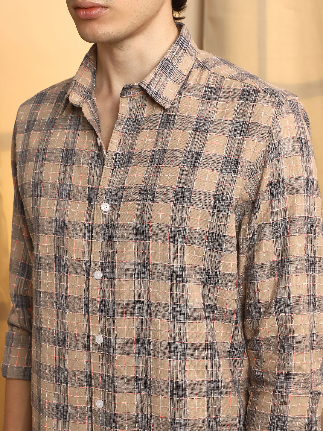 Heathered-Buffalo Check Shirt