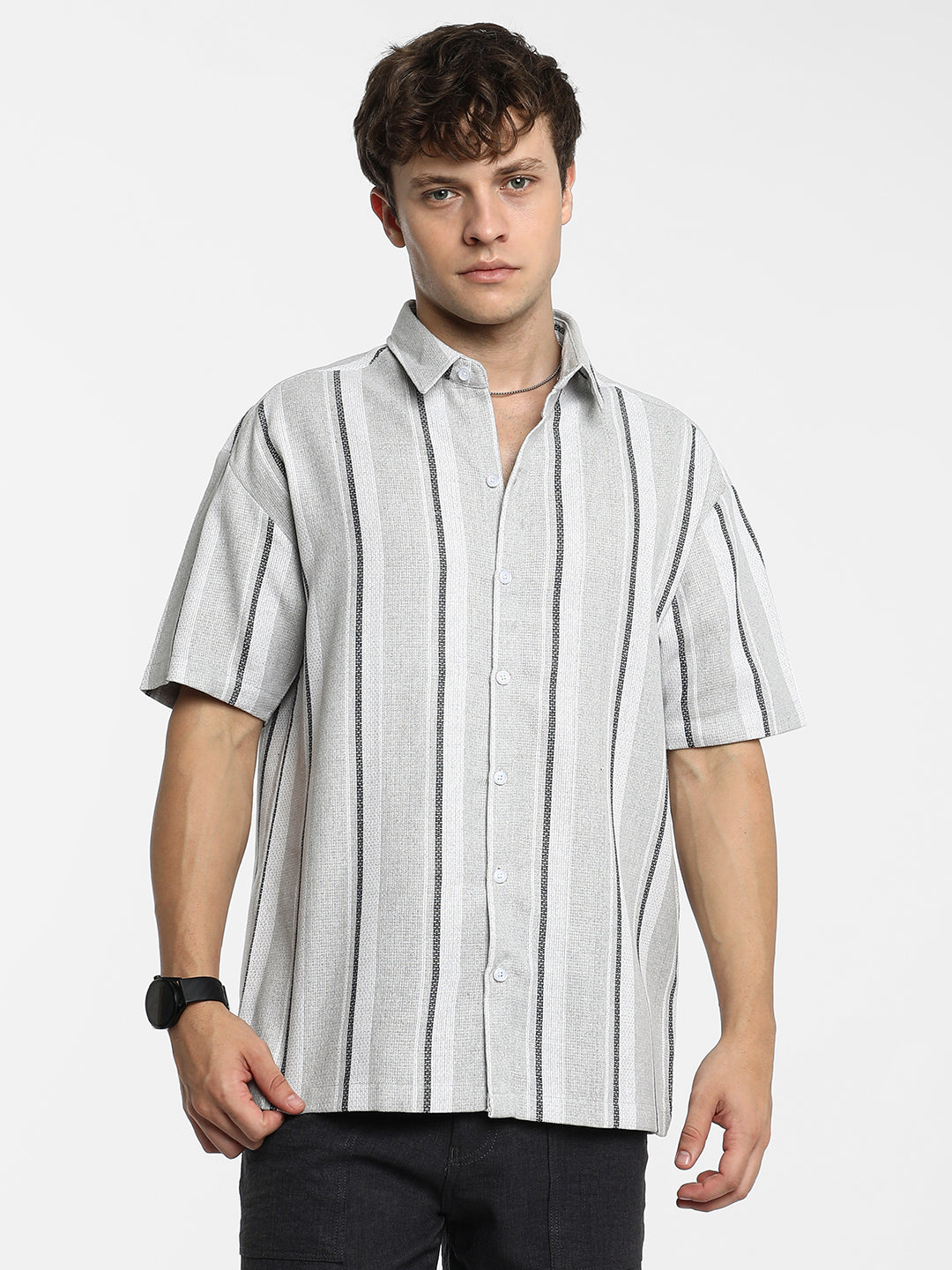 Unbalanced Striped Shirt