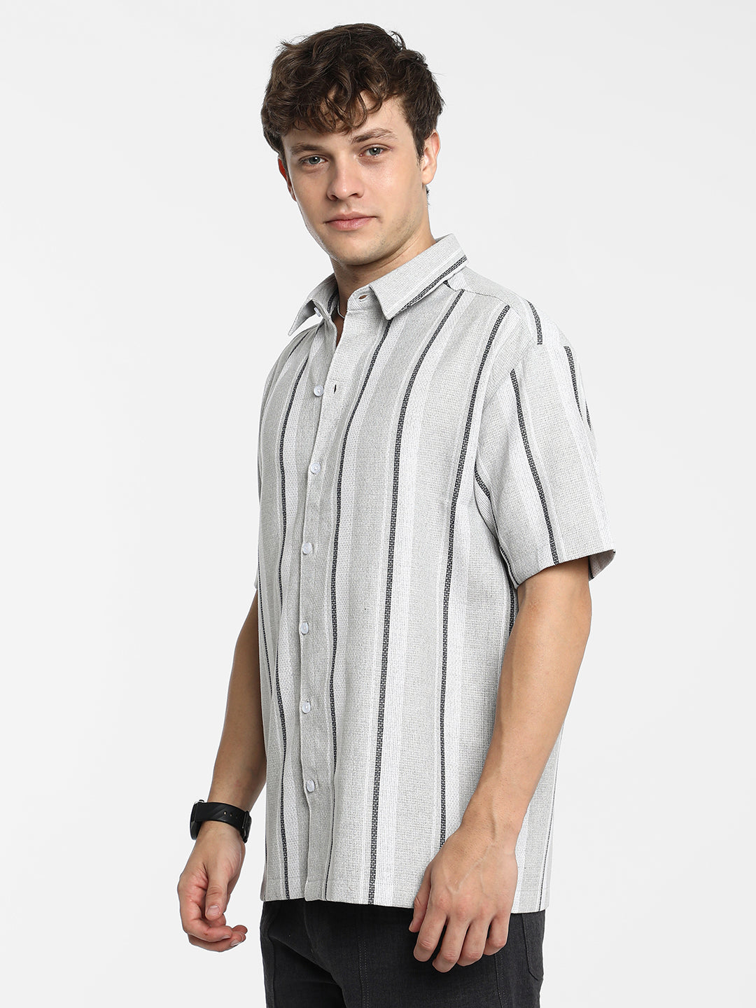 Unbalanced Striped Shirt