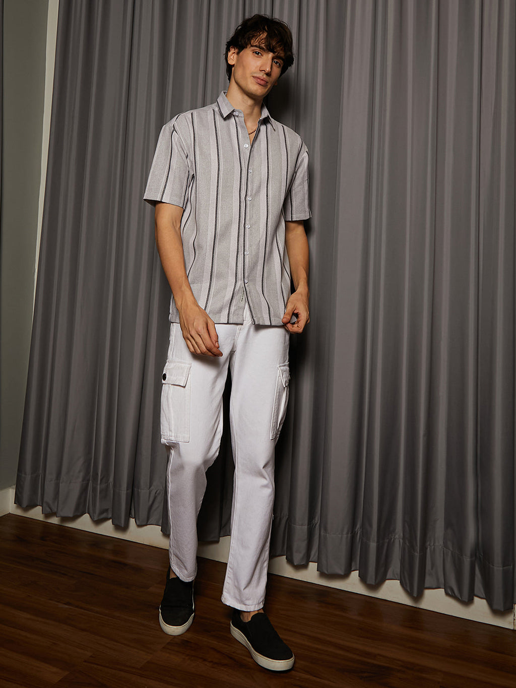 Unbalanced Striped Shirt