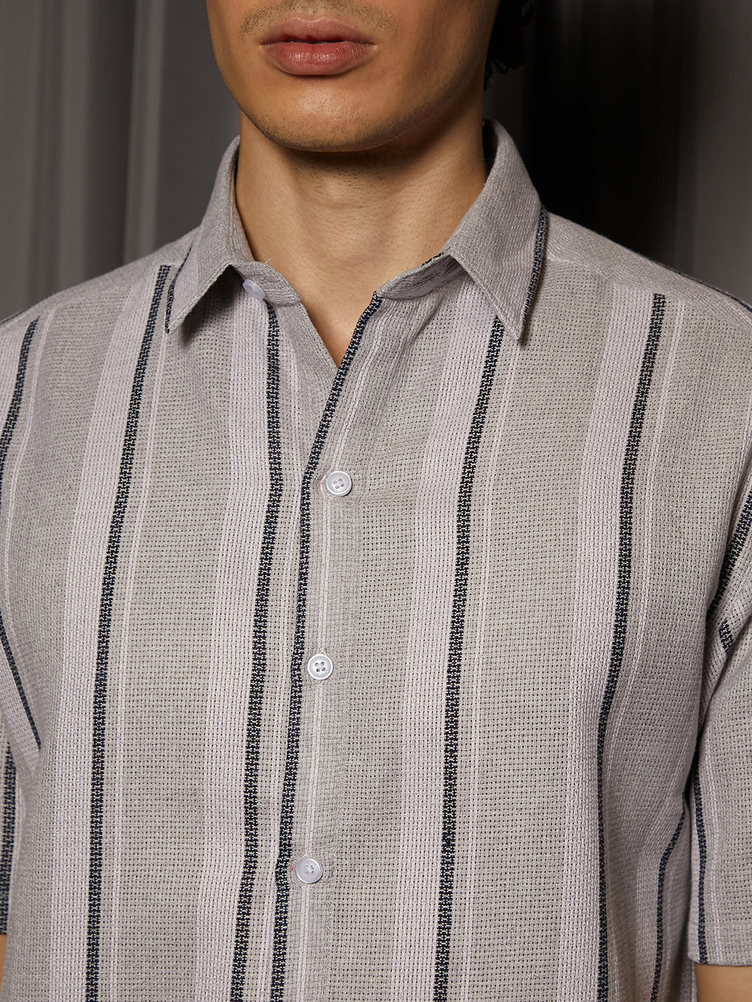 Unbalanced Striped Shirt