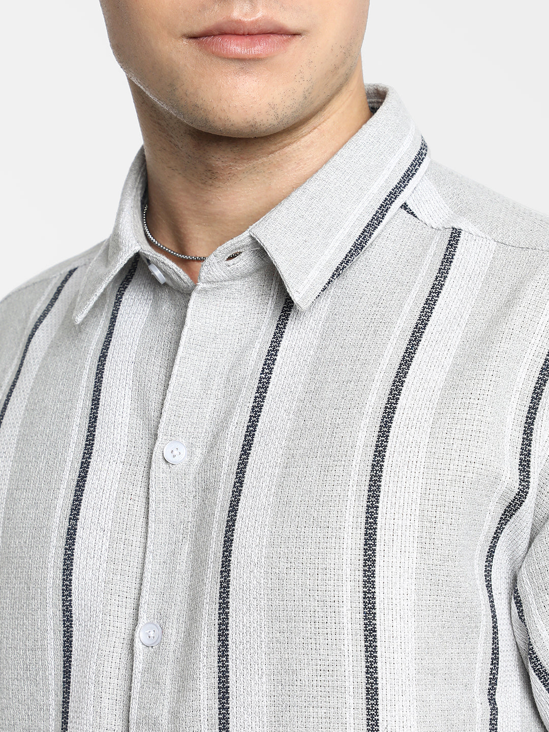 Unbalanced Striped Shirt