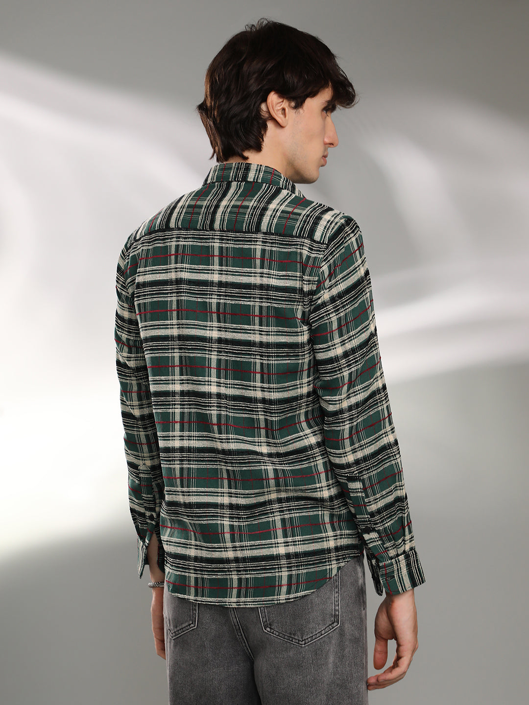 Woven Plaid Shirt