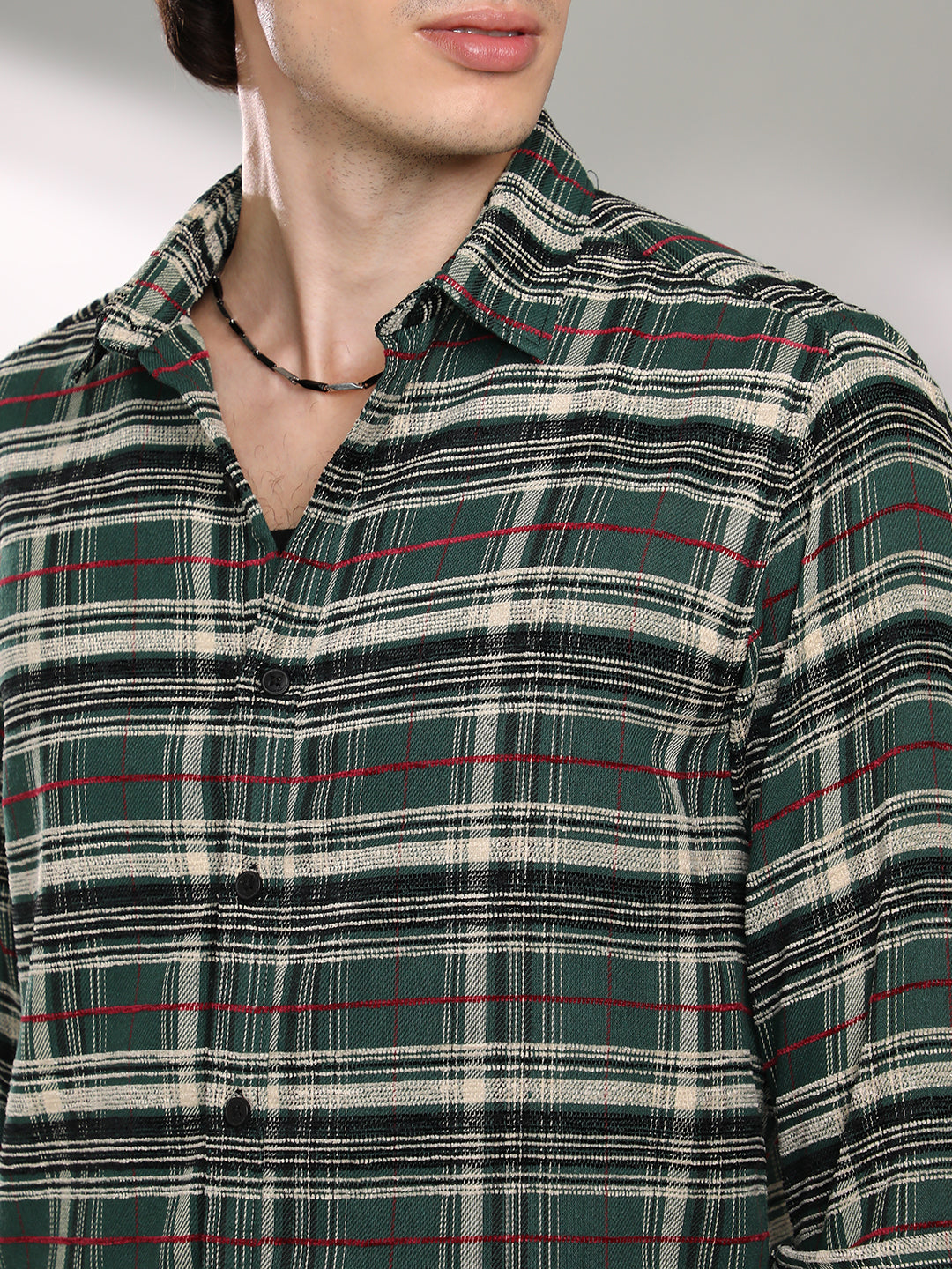 Woven Plaid Shirt