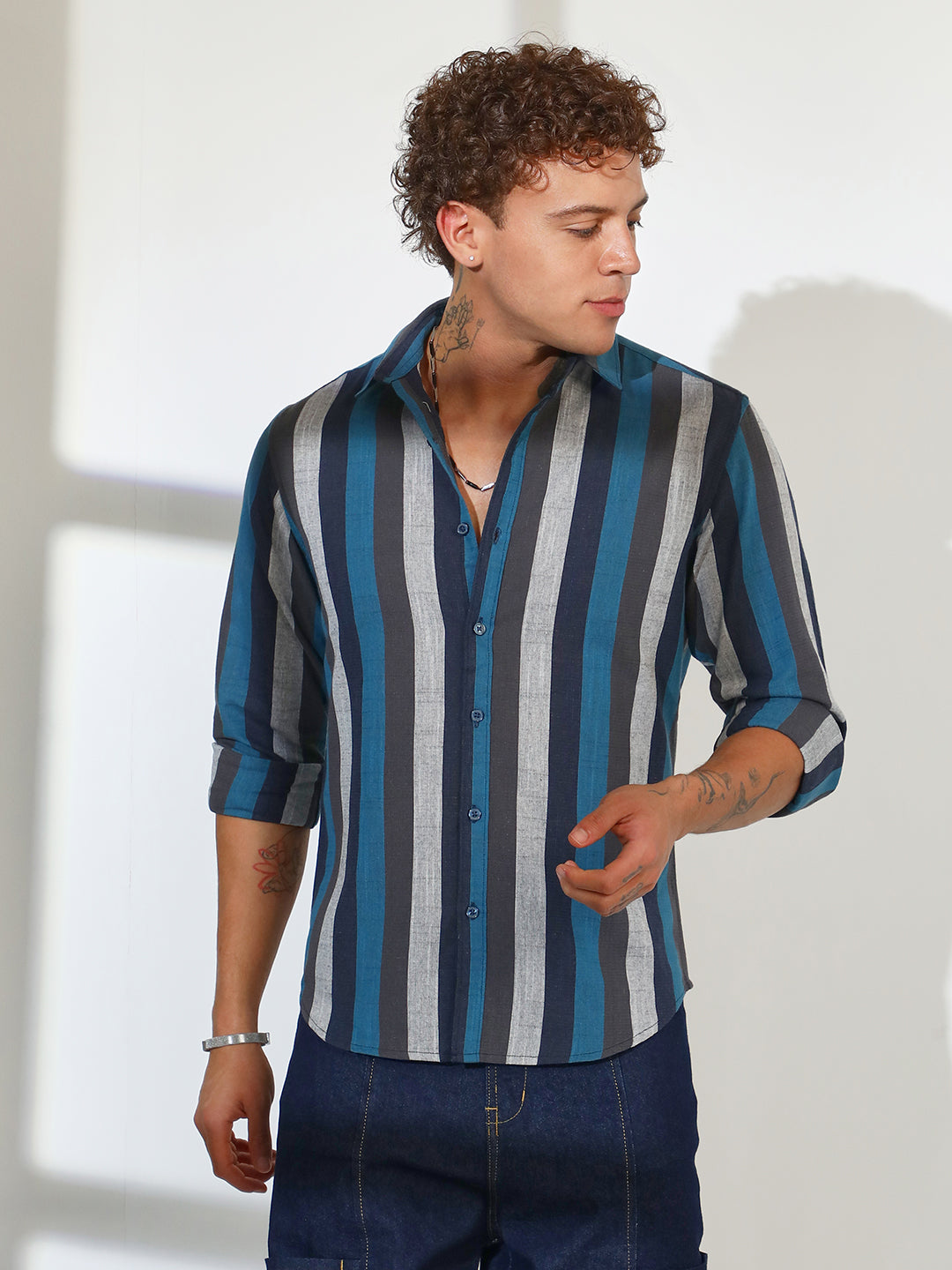 Block-Striped Shirt