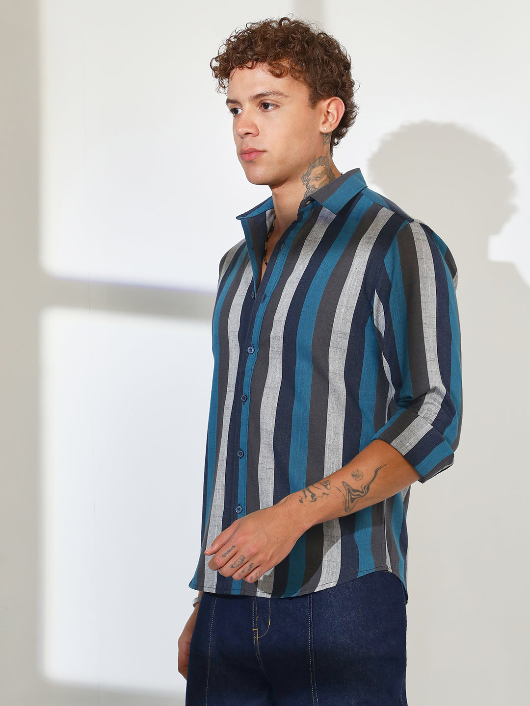 Block-Striped Shirt