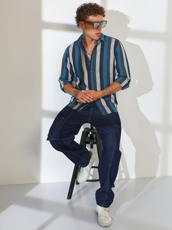 Block-Striped Shirt