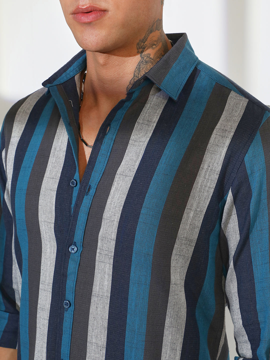 Block-Striped Shirt