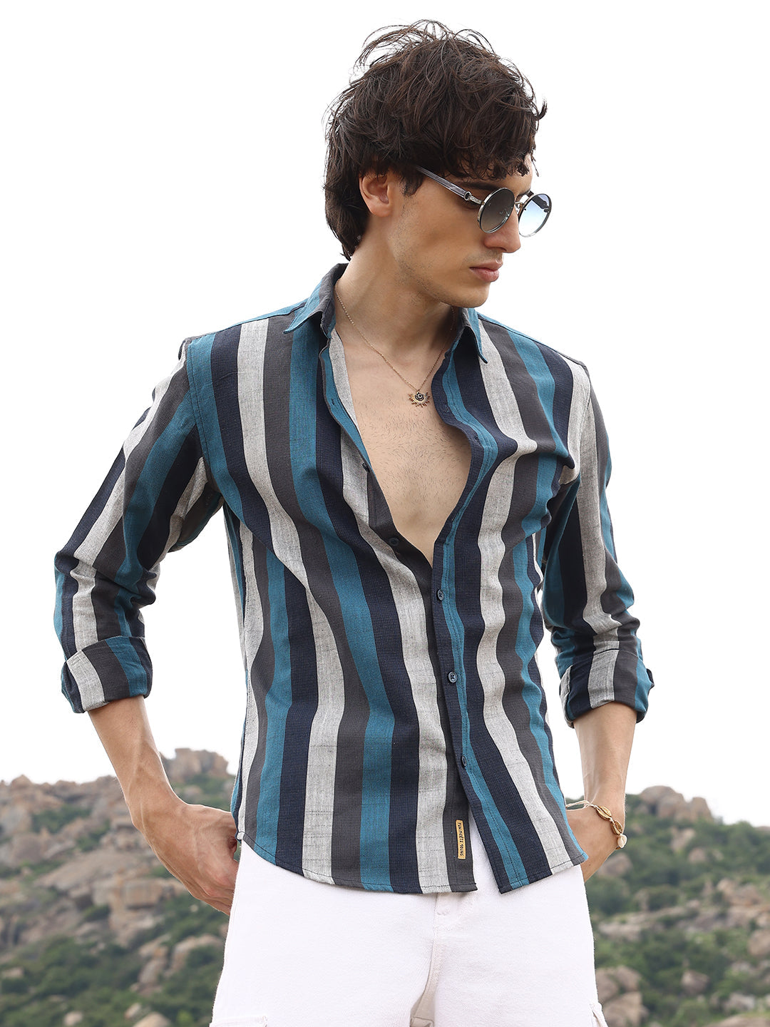 Block-Striped Shirt