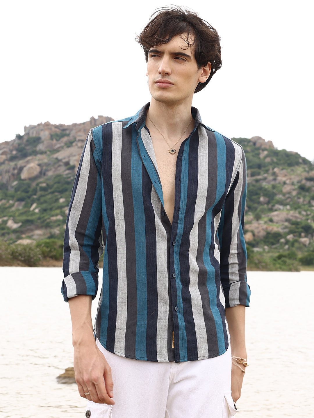 Block-Striped Shirt