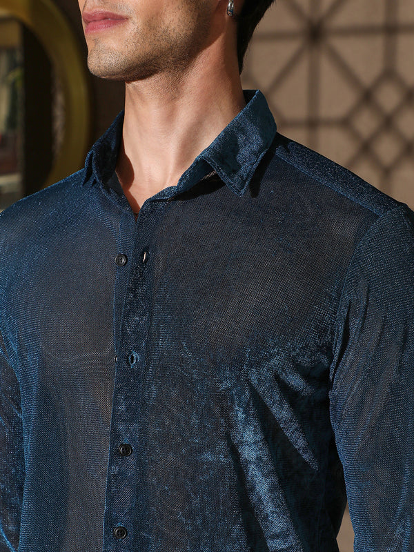 Solid Velvet Shirt