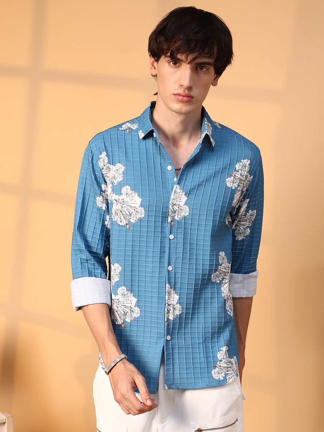 Hibiscus-Waffle Shirt