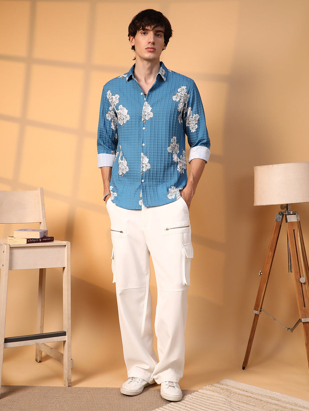 Hibiscus-Waffle Shirt