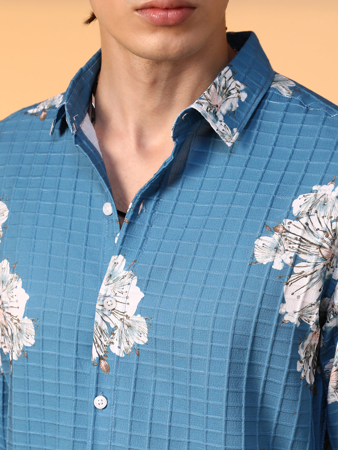 Hibiscus-Waffle Shirt