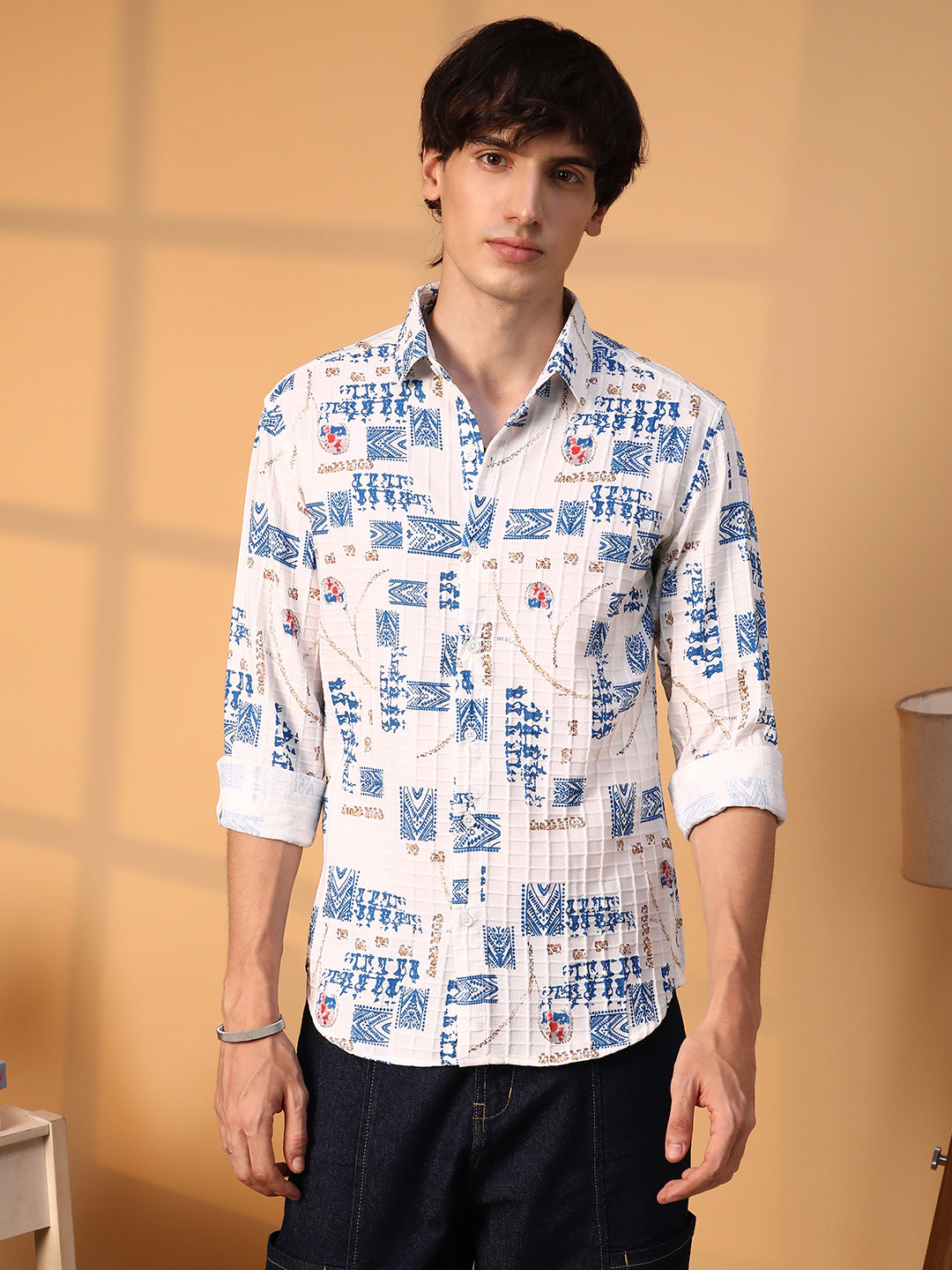 Folk-Waffle Shirt