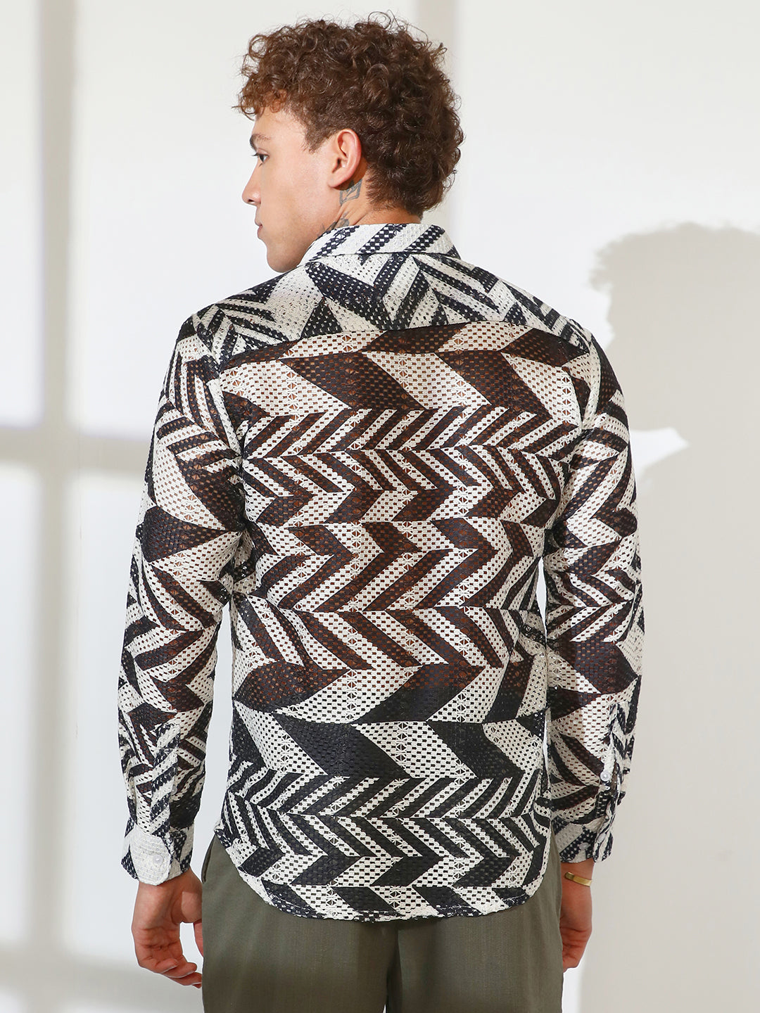 Chevron-Knit Shirt