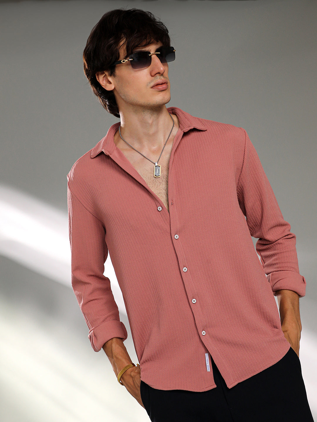 Stripe-Creased Shirt L1