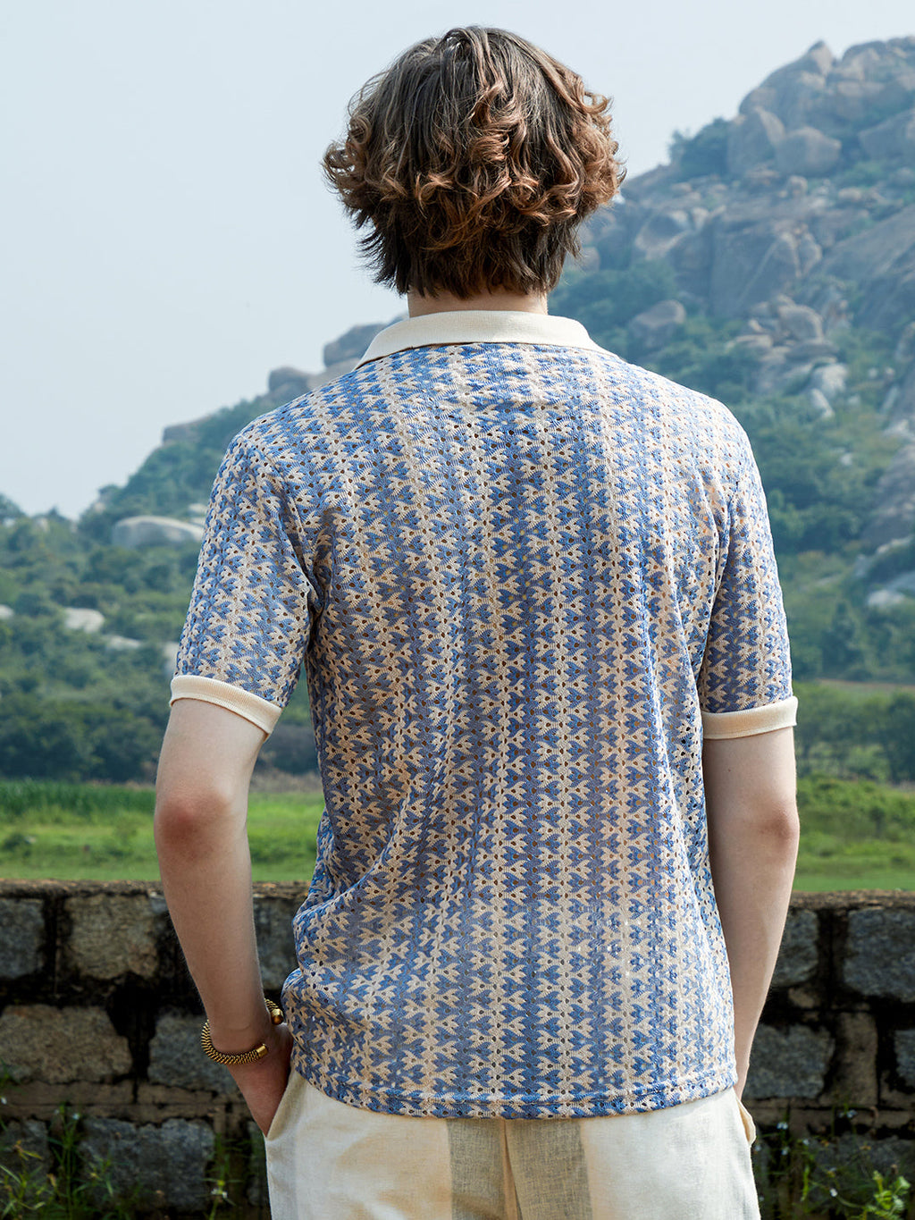 Ditsy Floral Knit Shirt