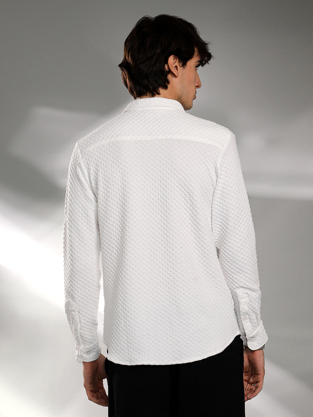 Cubic-Textured Shirt
