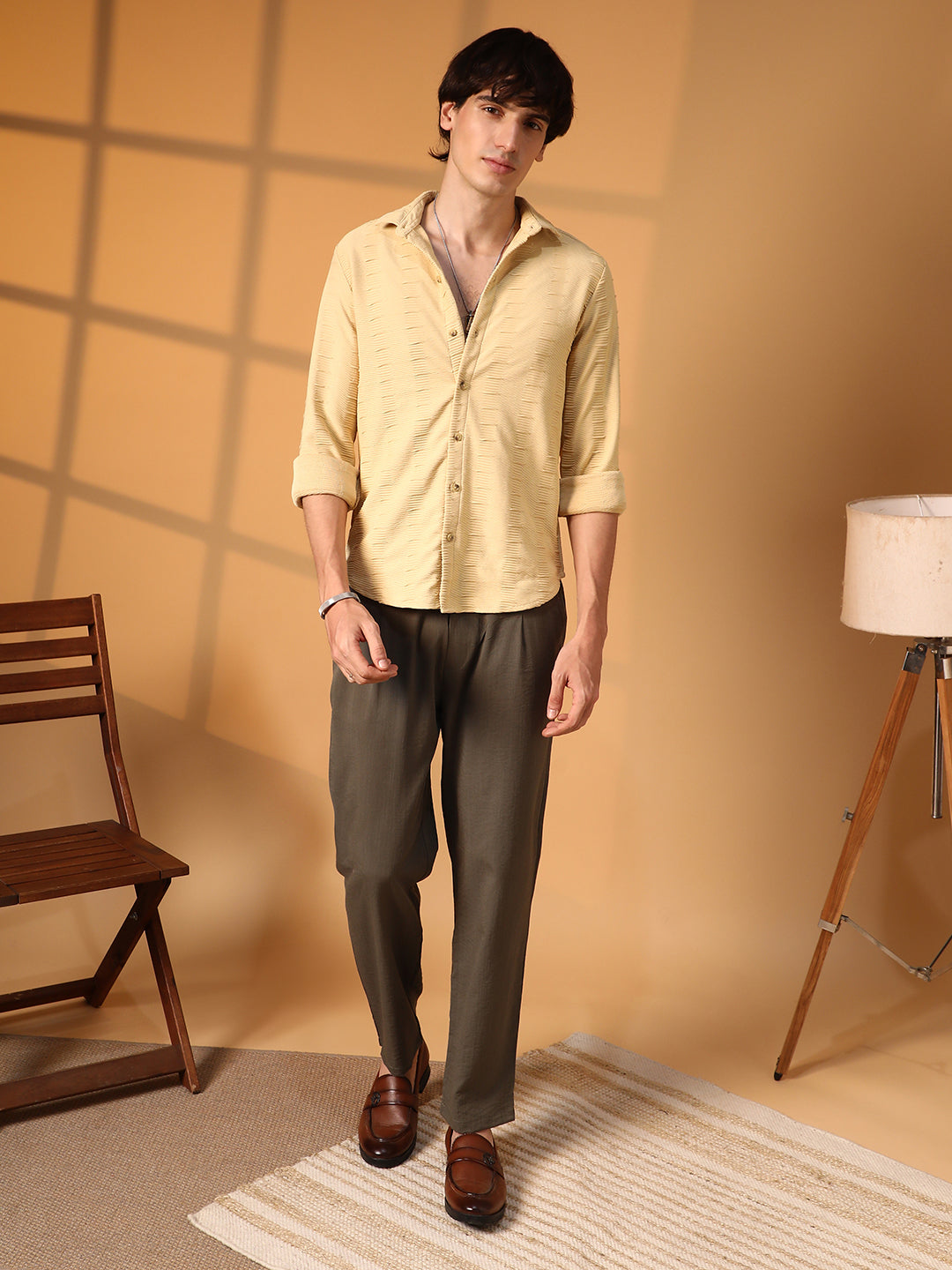 Ruche-Ribbed Shirt