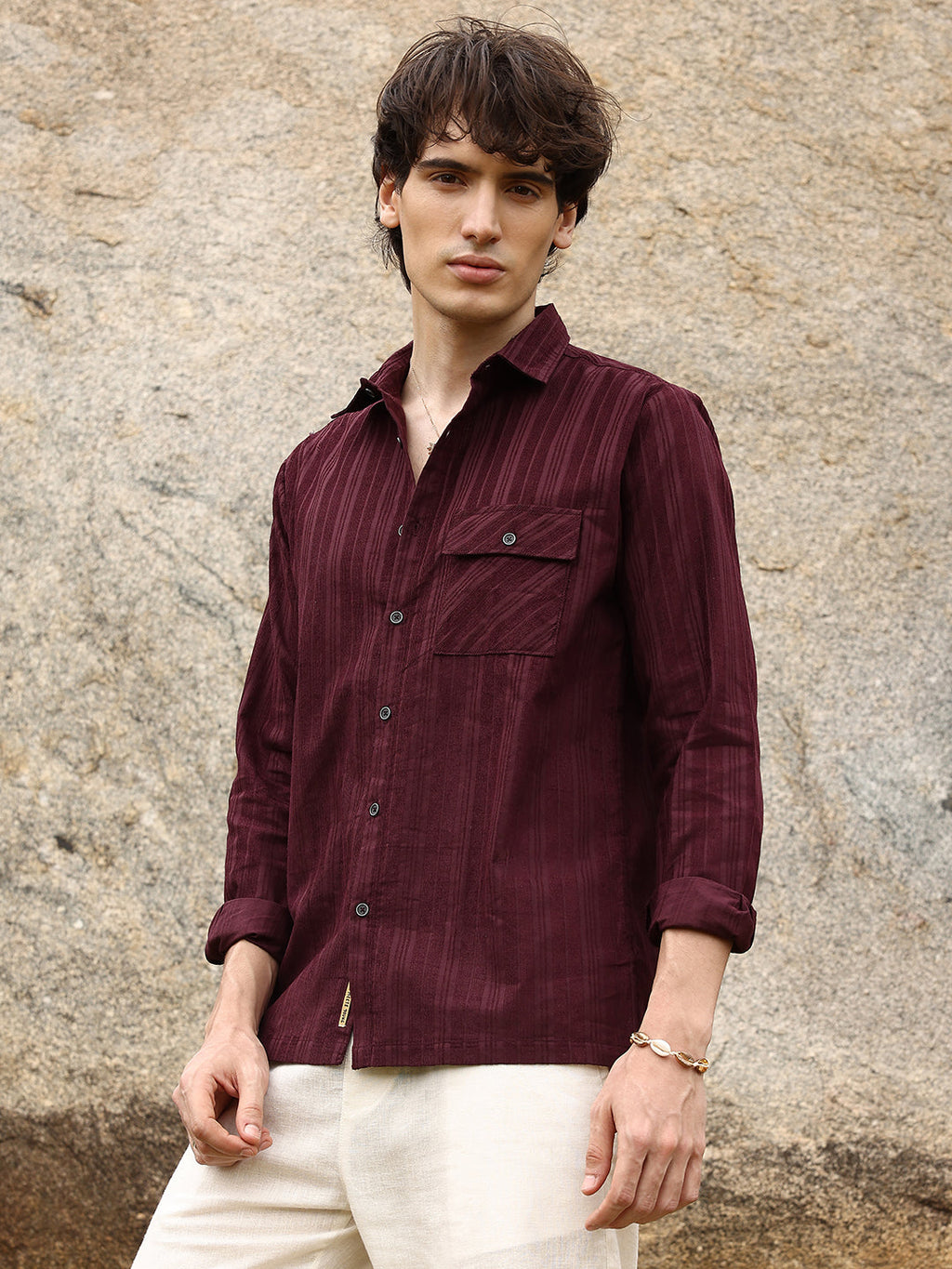 Multitrack-Striped Shirt