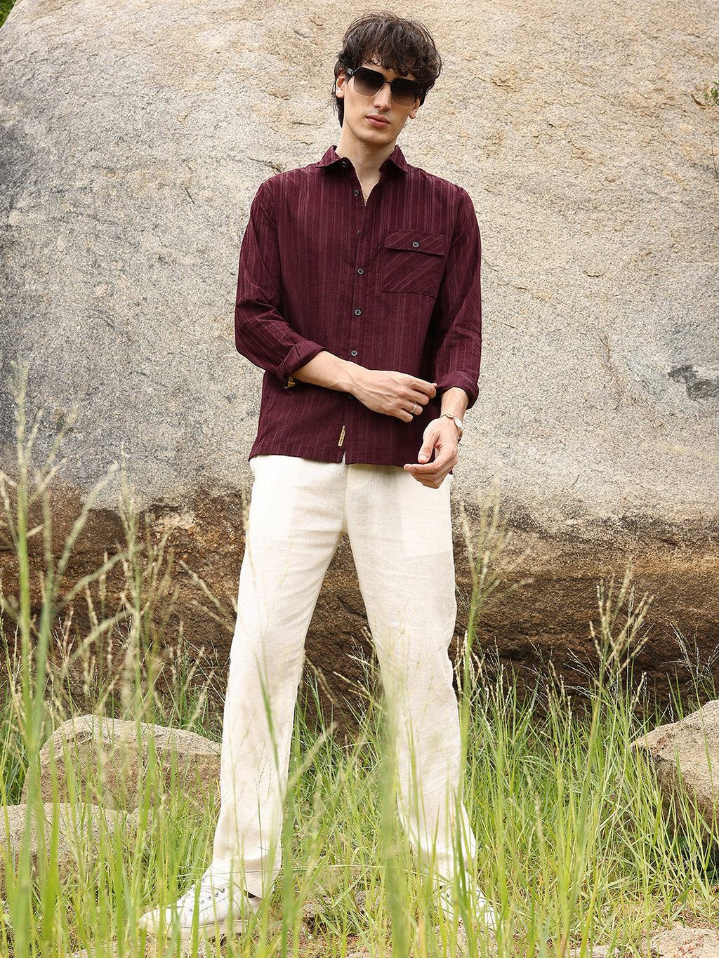 Multitrack-Striped Shirt