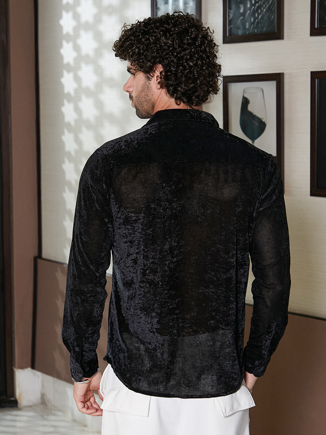 Solid Velvet Shirt