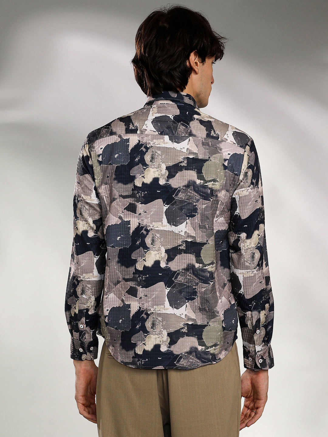 Splotch-Textured Shirt