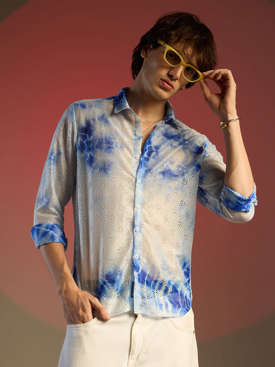 Tie-Dye Textured Shirt