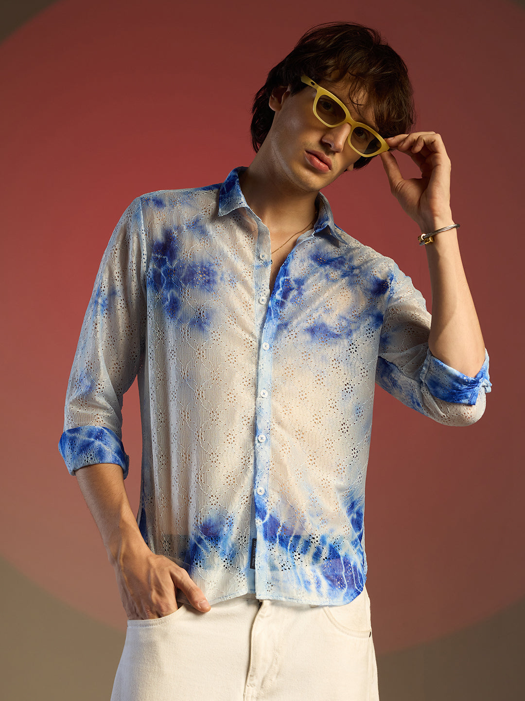 Tie-Dye Textured Shirt