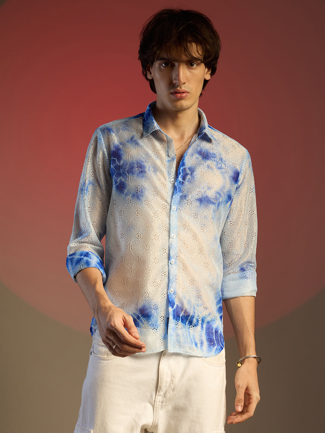 Tie-Dye Textured Shirt