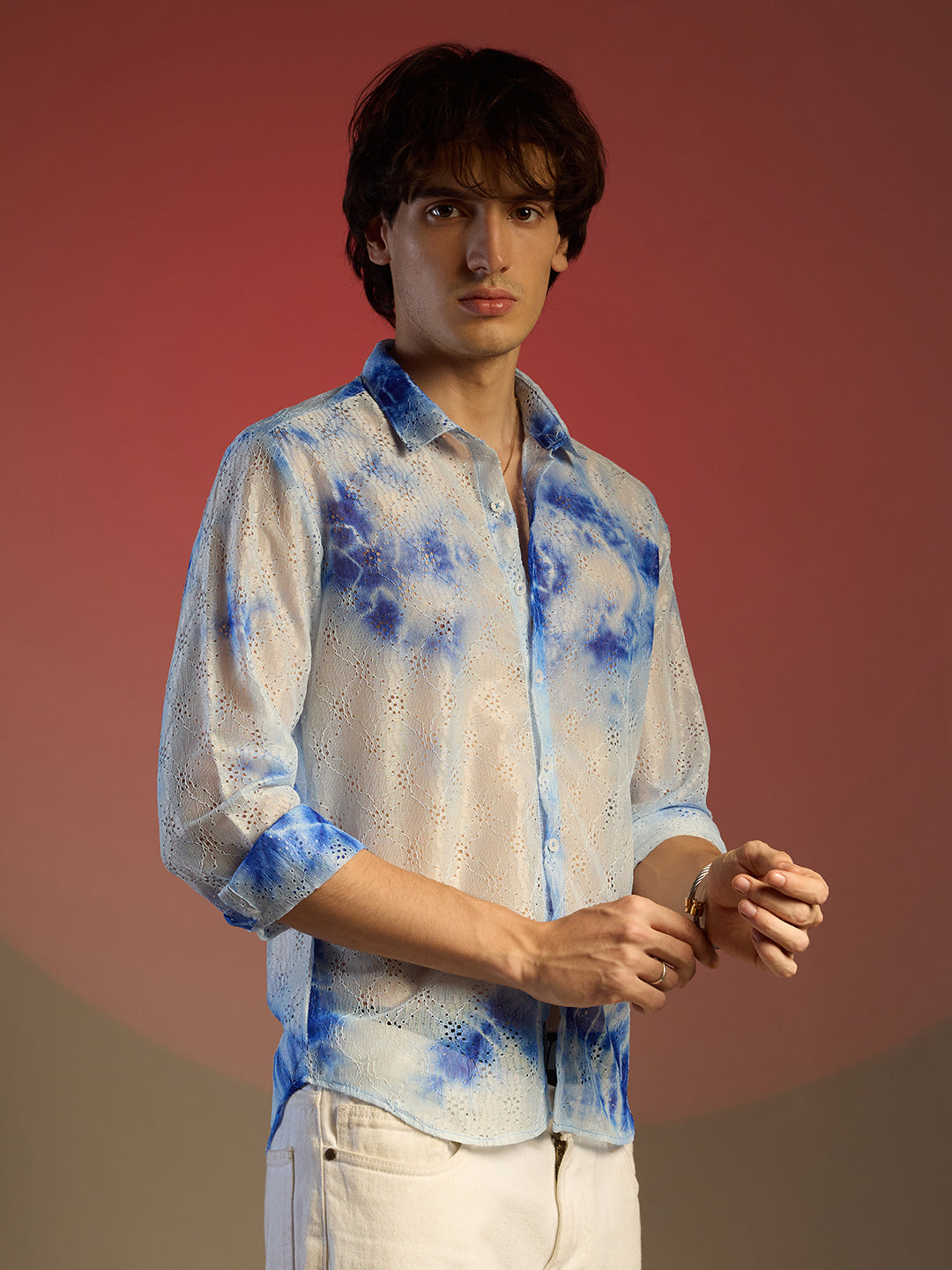 Tie-Dye Textured Shirt