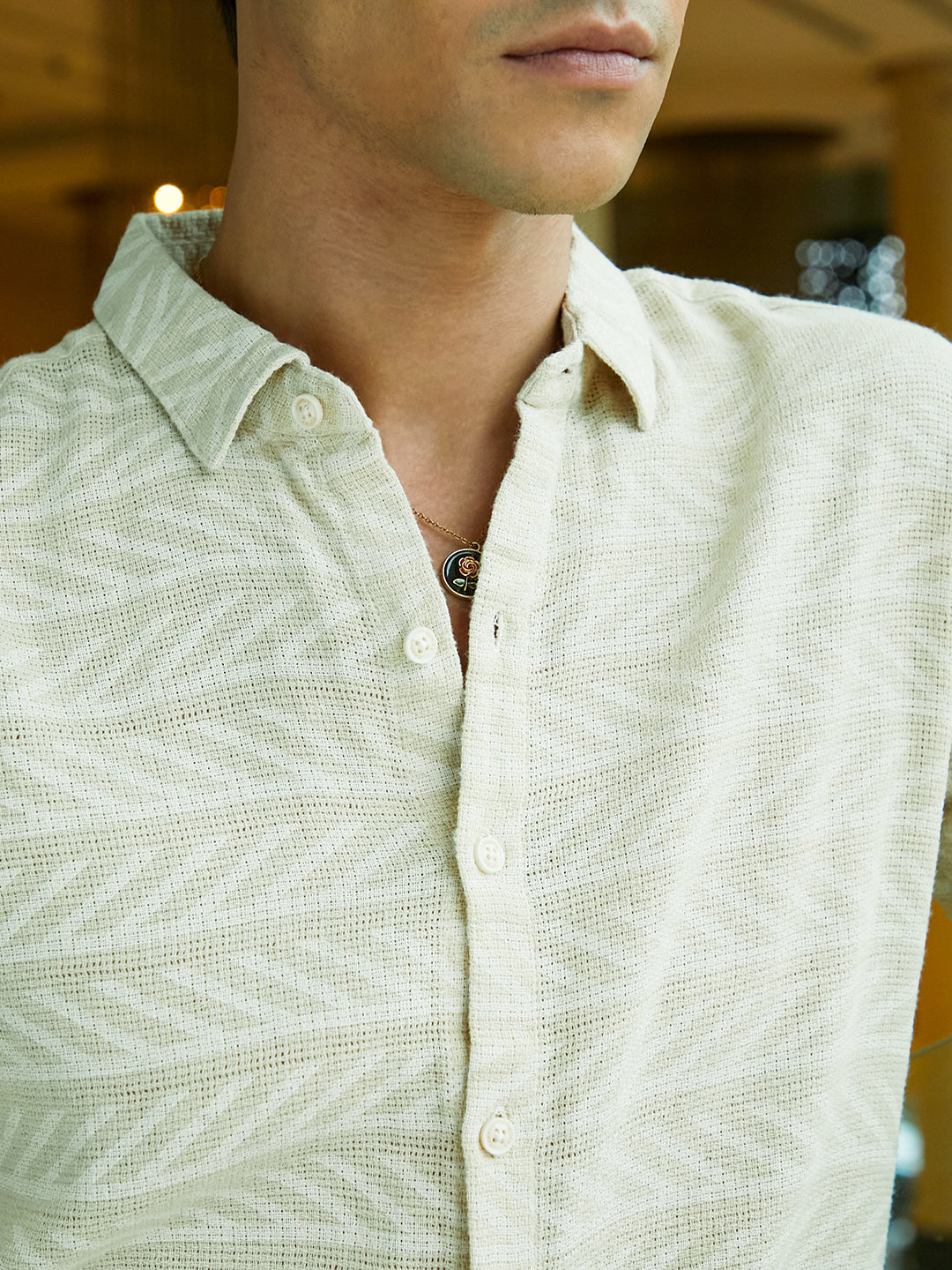 Contrast-Lined Shirt