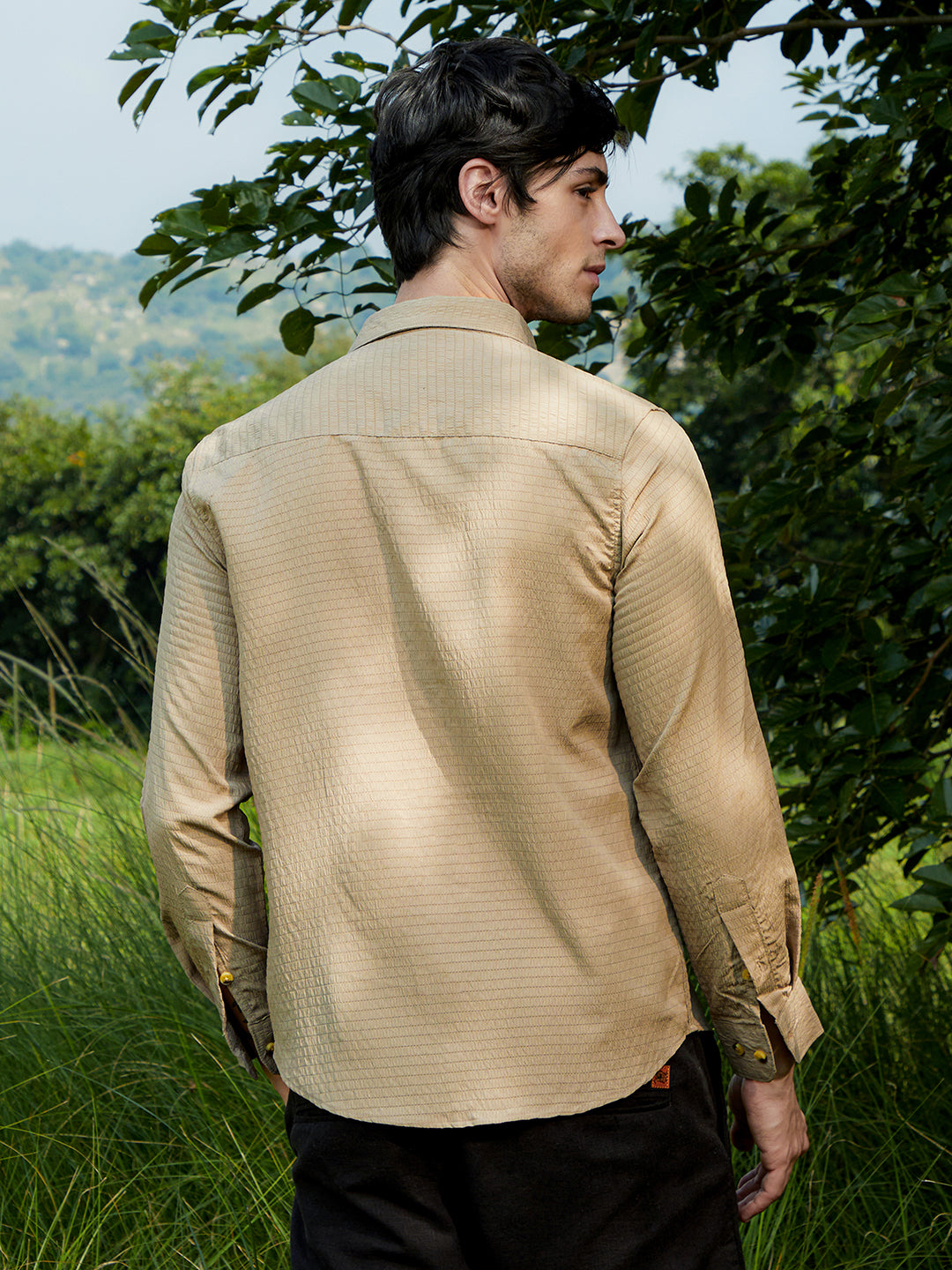 Ruche-Textured Shirt