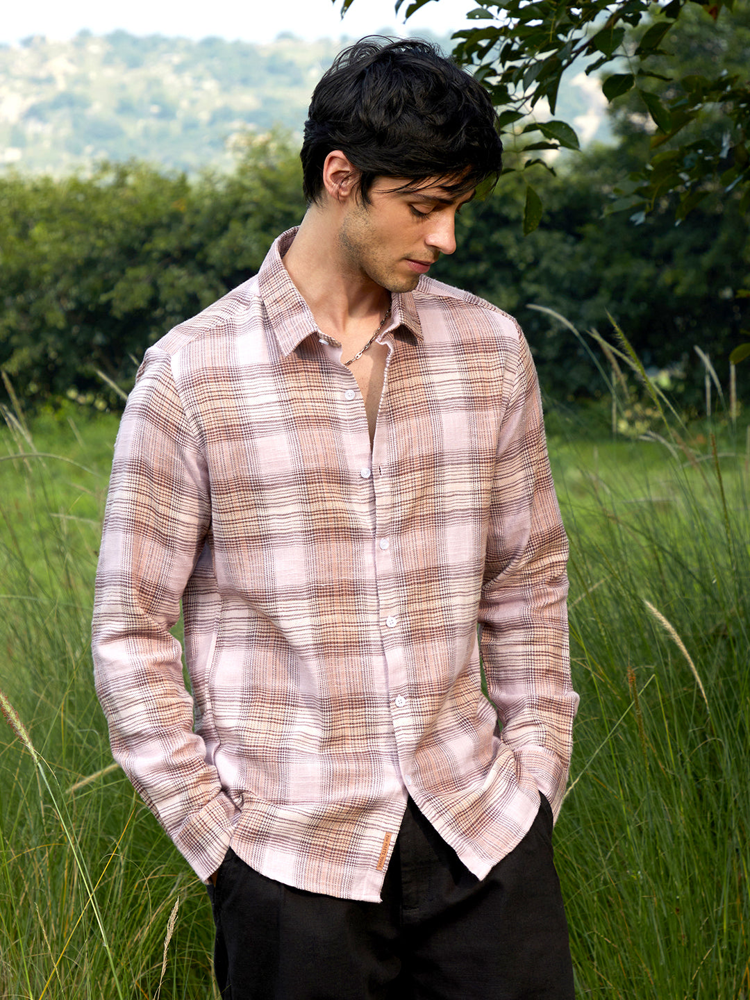 Vignette Buffalo-Check Flannel Shirt