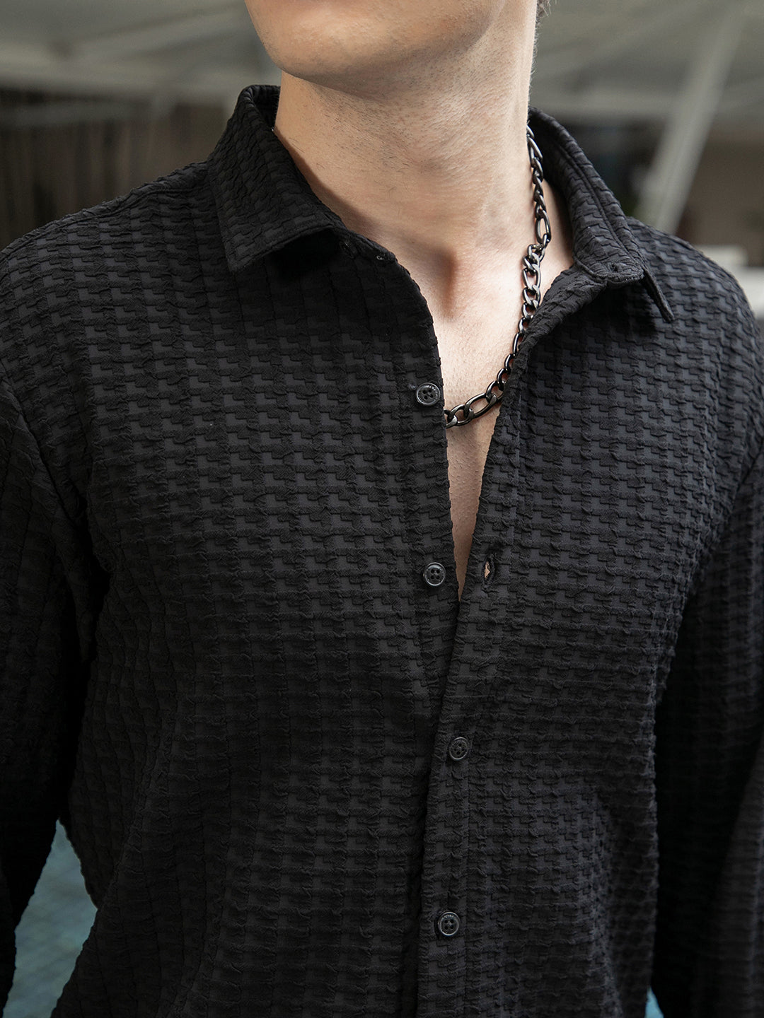 Embossed-Textured Shirt