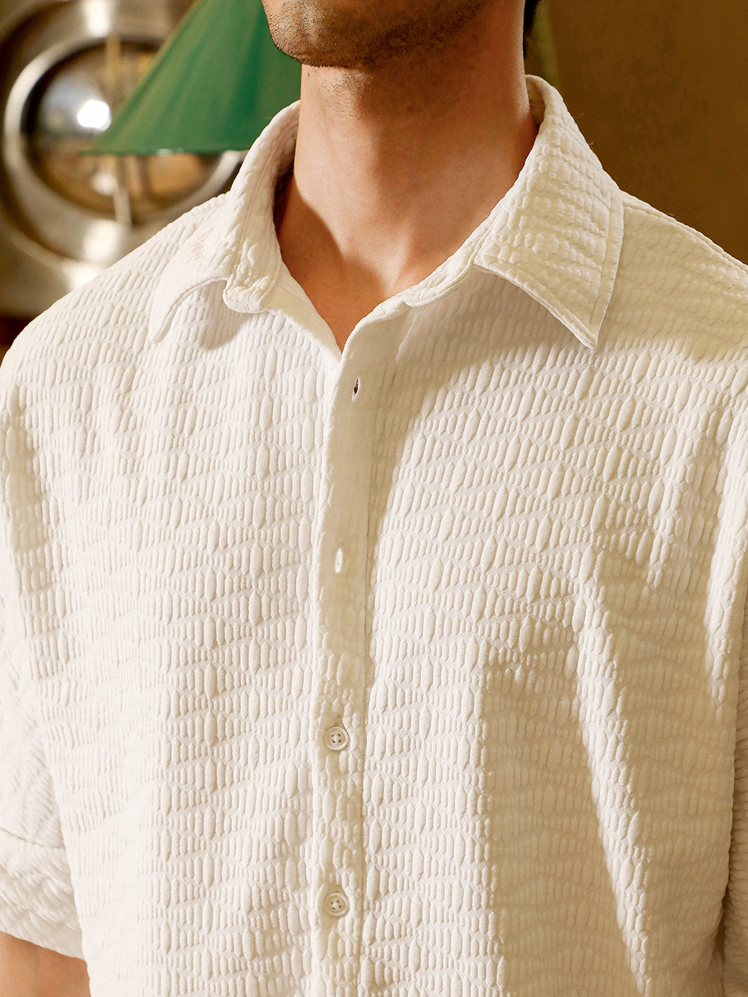 Wave-Tactile Relaxed Shirt