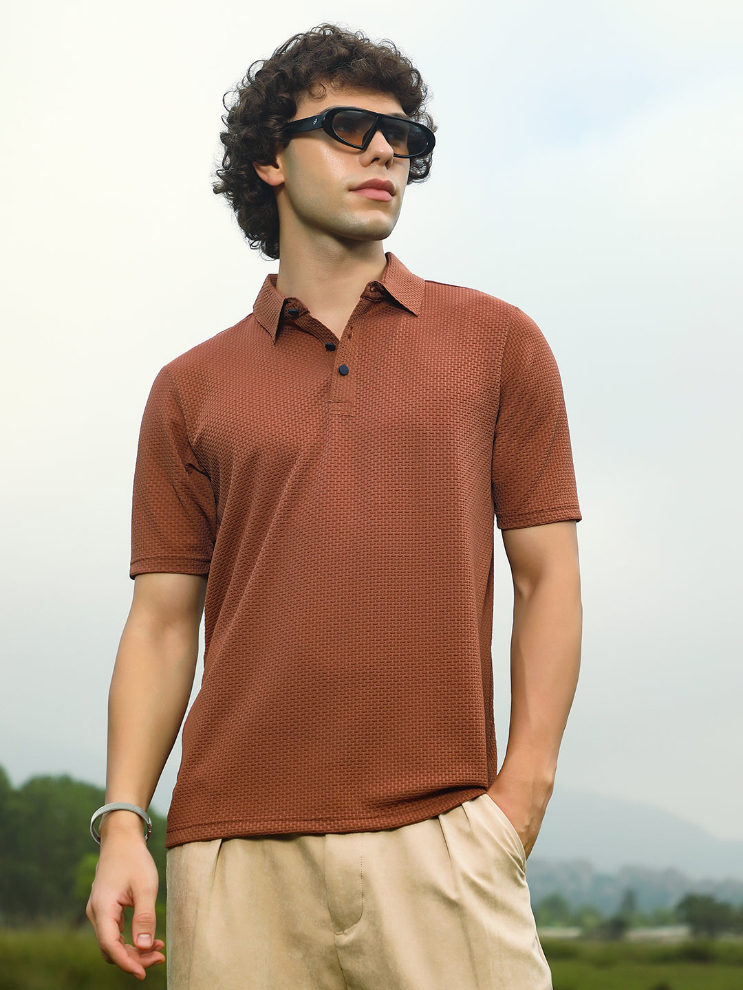 Warp-Tactile Polo T-Shirt