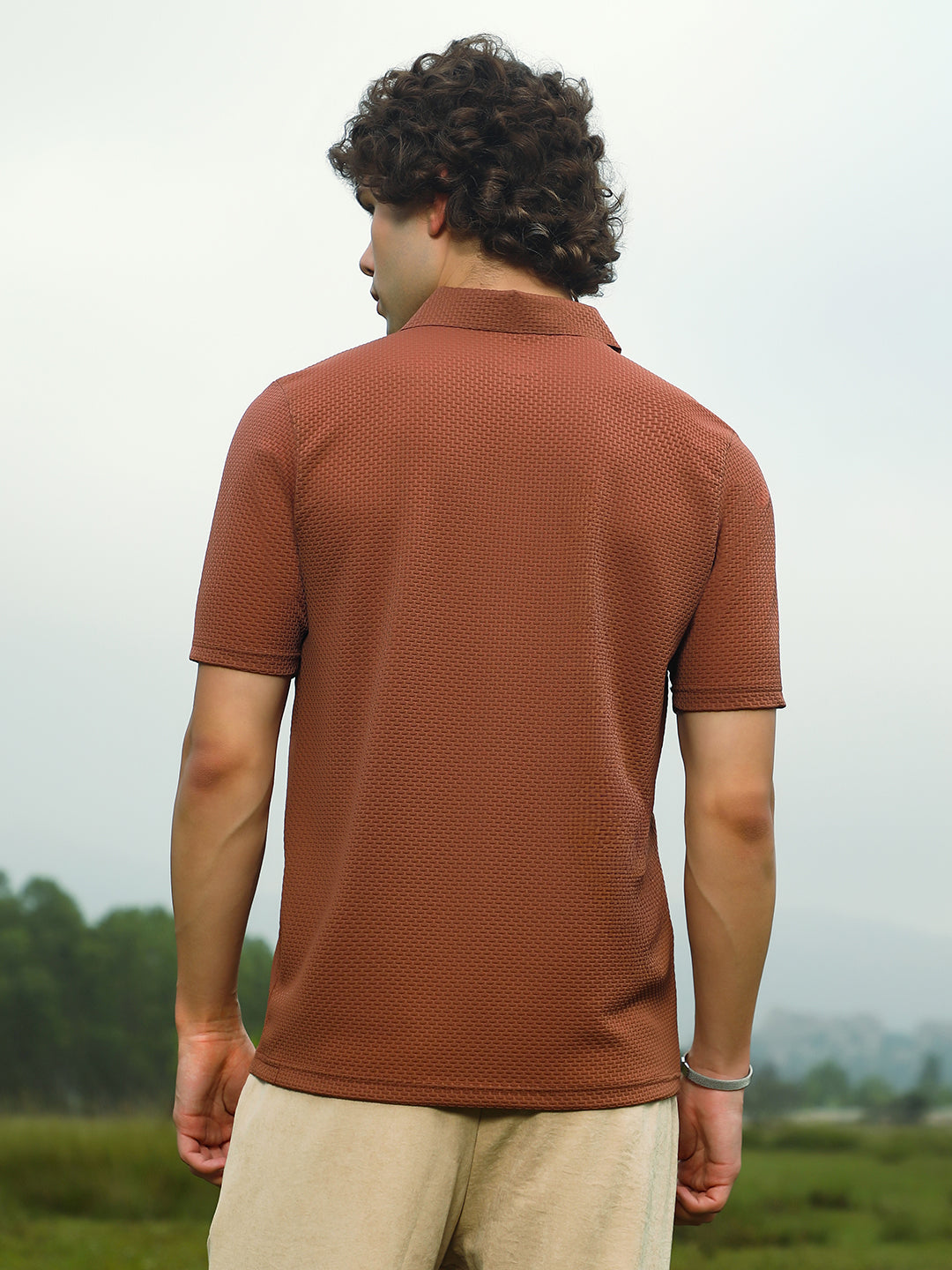 Warp-Tactile Polo T-Shirt