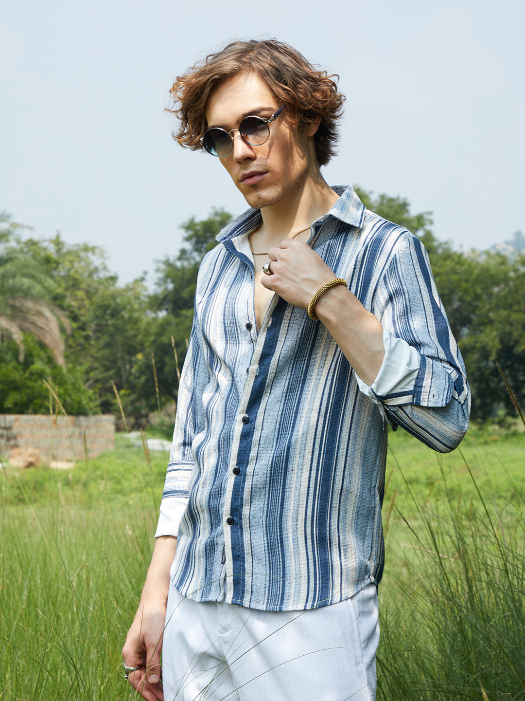 Multitrack-Striped Shirt