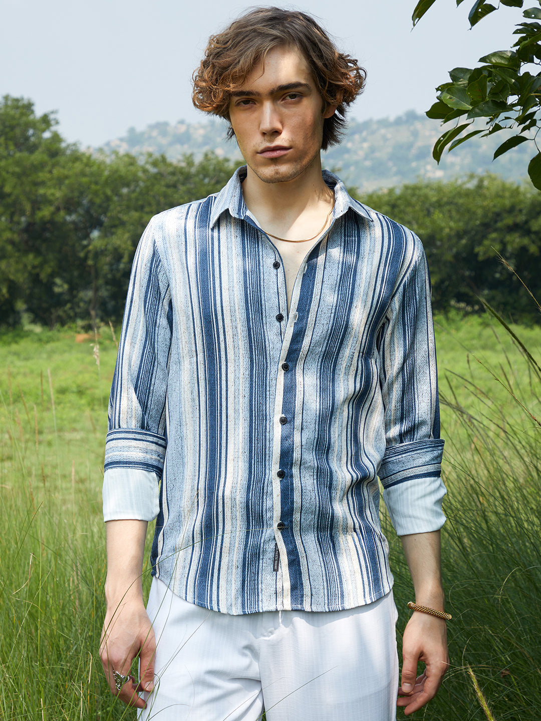 Multitrack-Striped Shirt