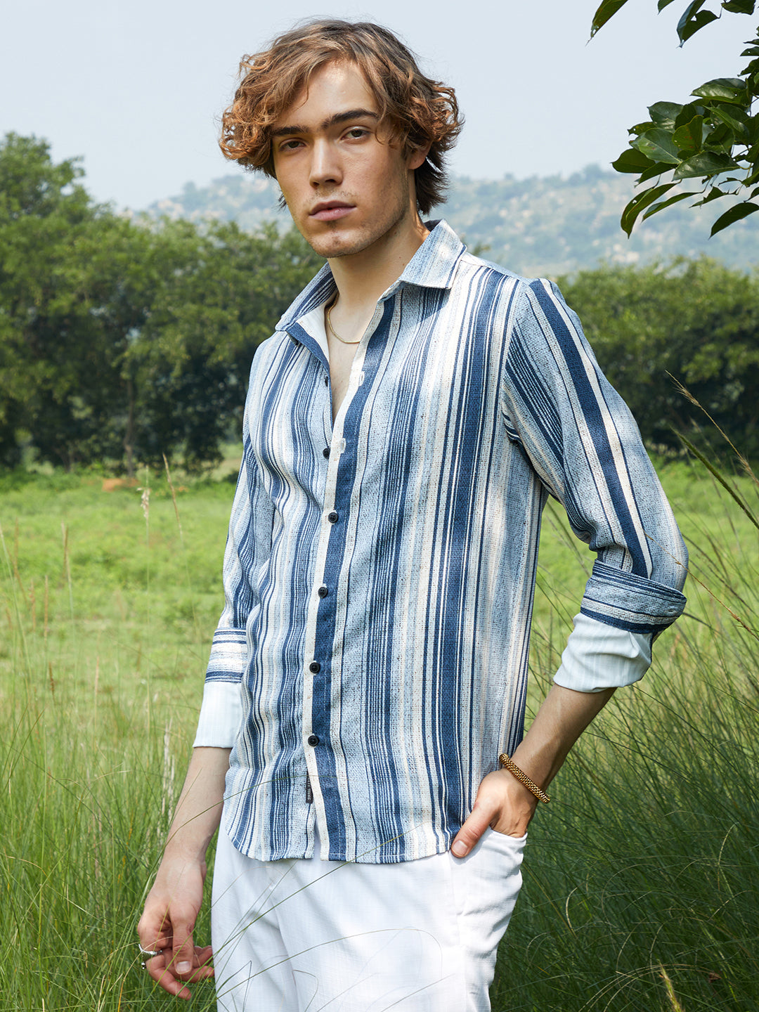 Multitrack-Striped Shirt