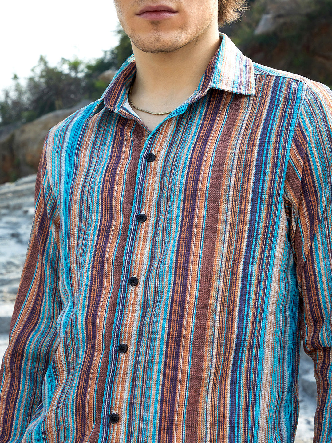 Multitrack-Striped Shirt