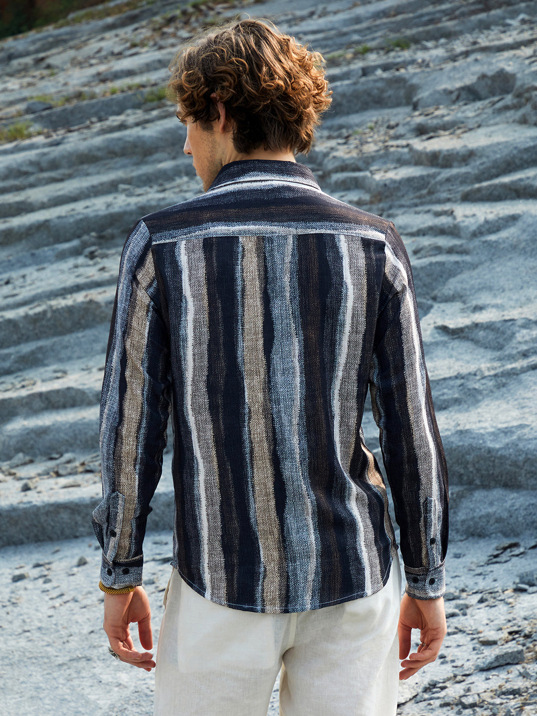 Brushed-Stripe Shirt