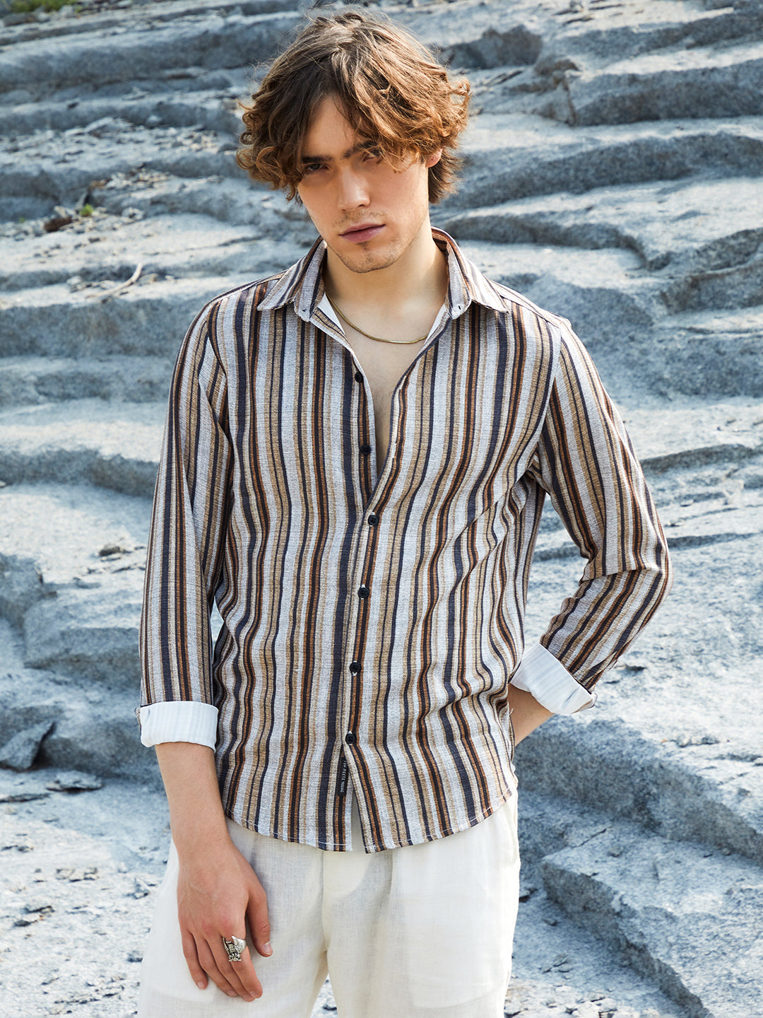 Multitrack-Striped Shirt