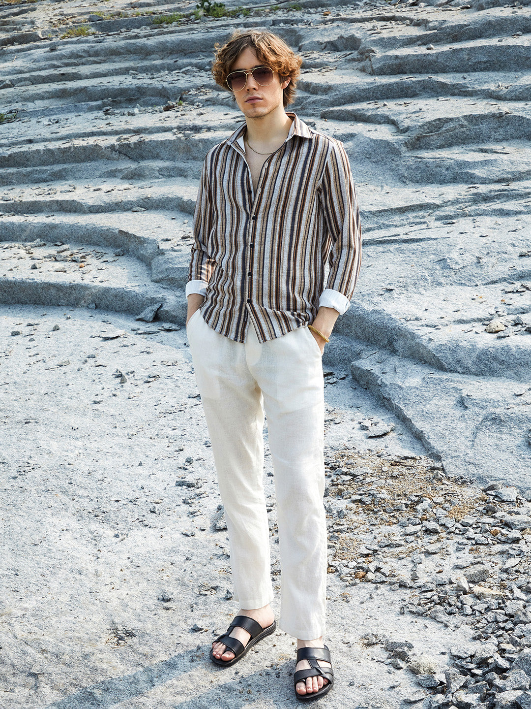 Multitrack-Striped Shirt