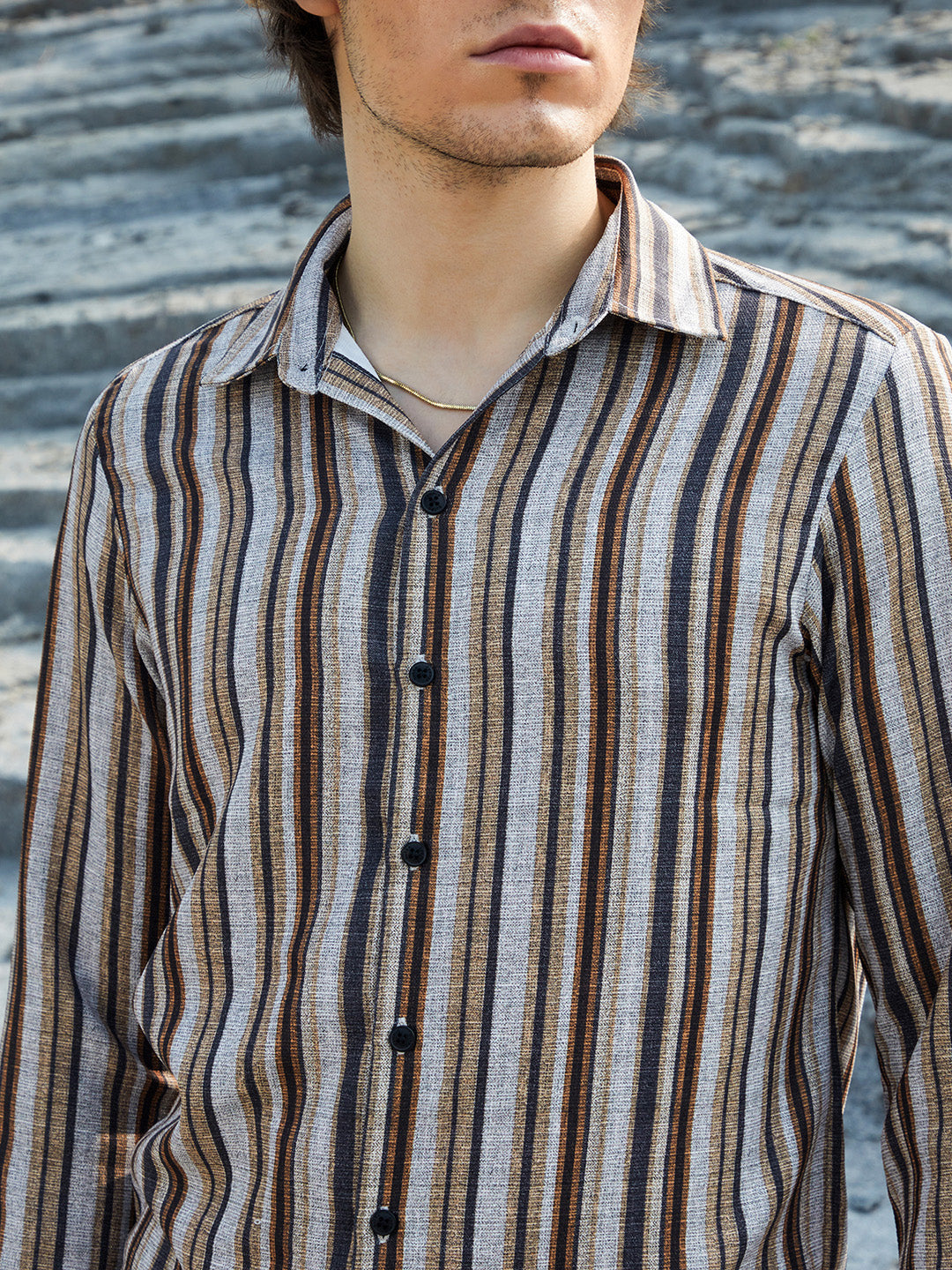 Multitrack-Striped Shirt