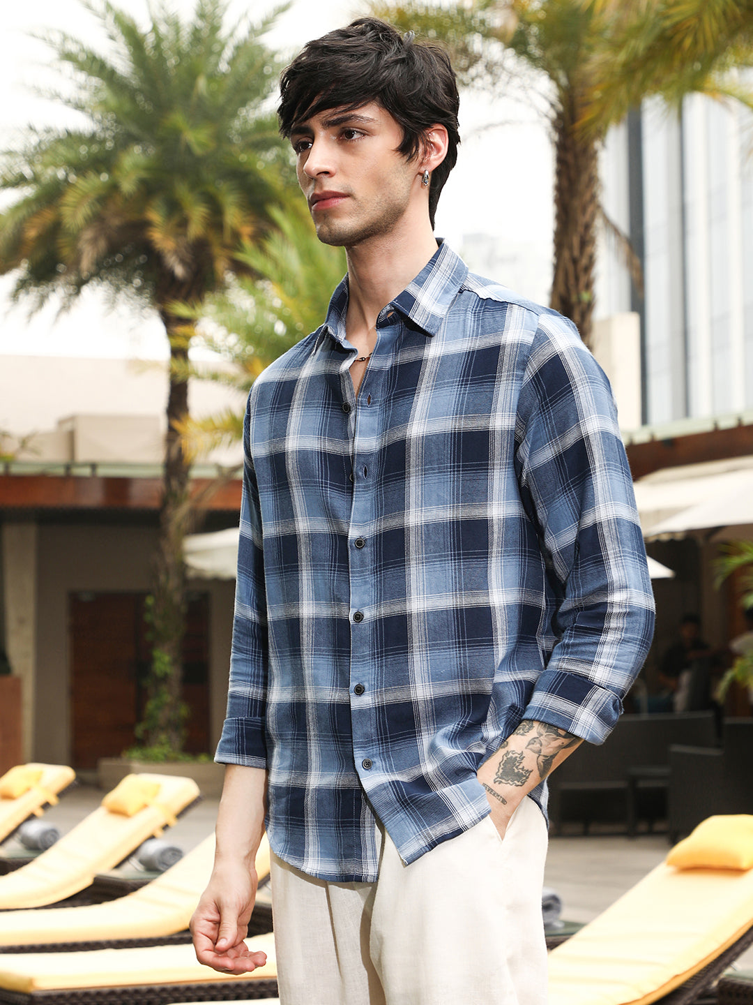 Multi-Checkered Shirt L