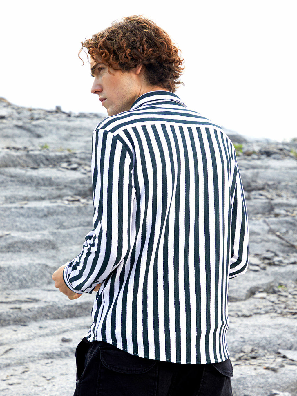Nautical-Stripe Utility Shirt